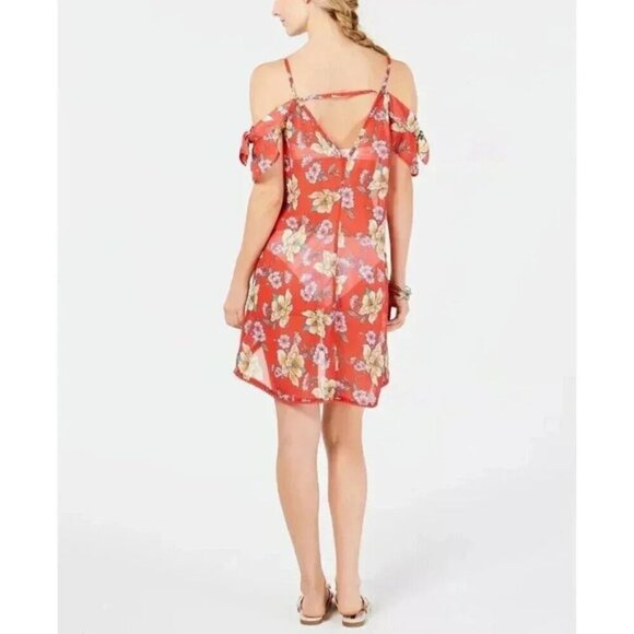 MIKEN SWIM Red Beach Cover-Up NWT Size Small - Picture 3 of 10